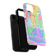 South Beach Miami Mosaic Art Tough Phone Case LavenderCeleste