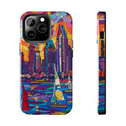 San Diego Skyline Pop Art Tough Phone Case LavenderCeleste