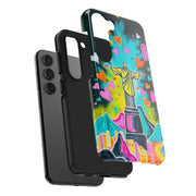 Rio de Janeiro Neon Pop Art Tough Phone Case LavenderCeleste