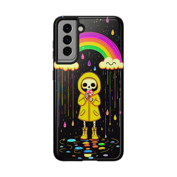 Rainbow Skeleton Lollipop Tough Phone Case LavenderCeleste