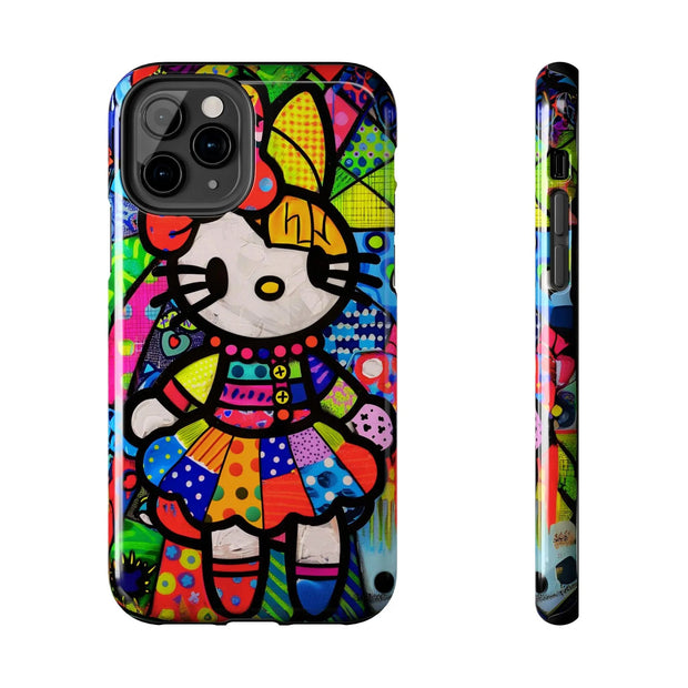 Pop Patchwork Kitty Tough Phone Case Printify