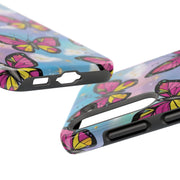Retro Pop Art Butterfly Sky Tough Phone Case