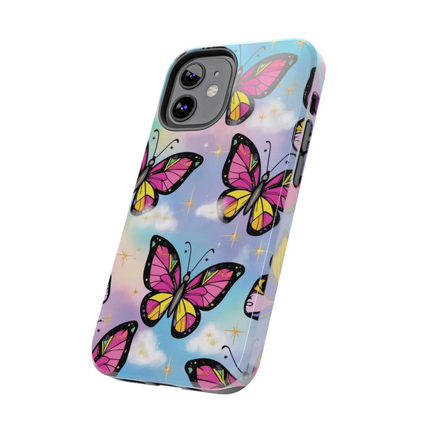 Retro Pop Art Butterfly Sky Tough Phone Case