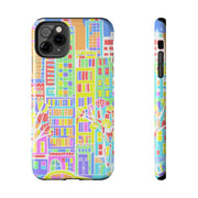 Upper East Side Pastel City Tough Phone Case LavenderCeleste