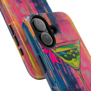 Neon Martini Pop Art Tough Phone Case Printify