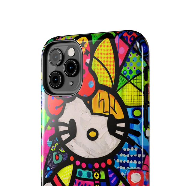Pop Patchwork Kitty Tough Phone Case Printify