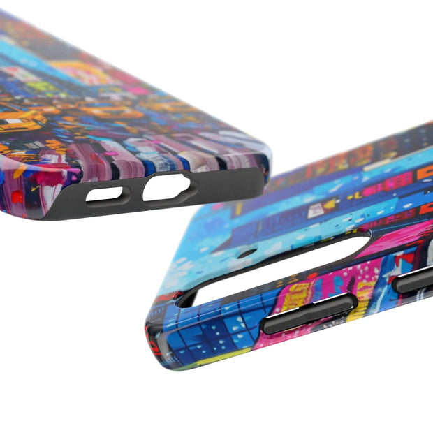 Times Square NYC Pop Art Tough Phone Case LavenderCeleste