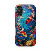 Vibrant Koi Pond Pop Art Tough Phone Case
