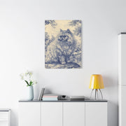 Persian Cat Canvas by Jouy Matte Canvas Art LavenderCeleste