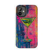 Neon Martini Pop Art Tough Phone Case Printify