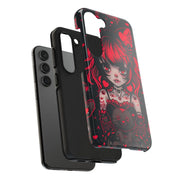Kawaii Gothpunk Red Heart Tough Phone Case