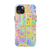 Upper East Side Pastel City Tough Phone Case LavenderCeleste