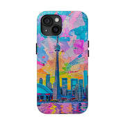 Toronto Pop Art Collage Skyline Tough Phone Case LavenderCeleste