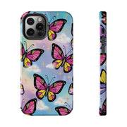 Retro Pop Art Butterfly Sky Tough Phone Case