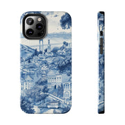 San Francisco Toile de Jouy Scenic Tough Phone Case LavenderCeleste