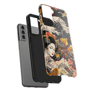 Golden Geisha Wave Japanese Art Tough Phone Case