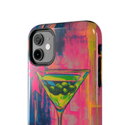 Neon Martini Pop Art Tough Phone Case Printify