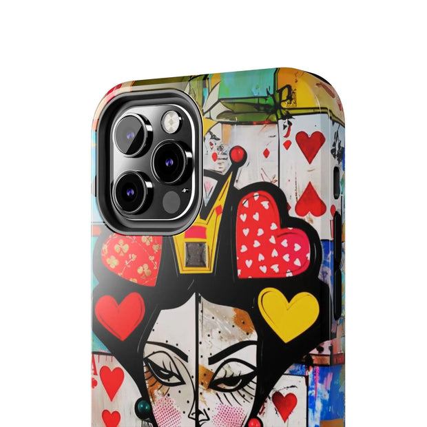 Queen of Hearts Pop Art Tough Phone Case LavenderCeleste