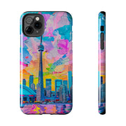 Toronto Pop Art Collage Skyline Tough Phone Case LavenderCeleste