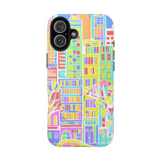 Upper East Side Pastel City Tough Phone Case LavenderCeleste