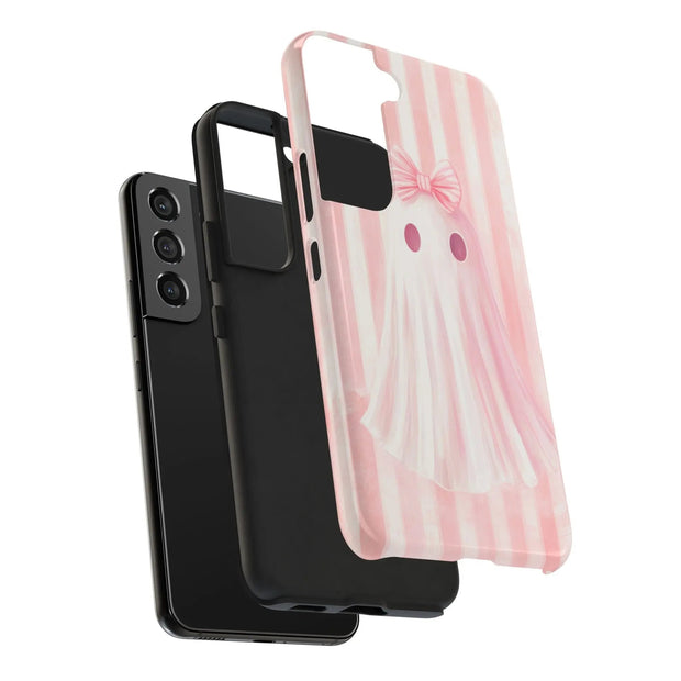 Pink Coquette Ghost Tough Phone Case - LavenderCeleste