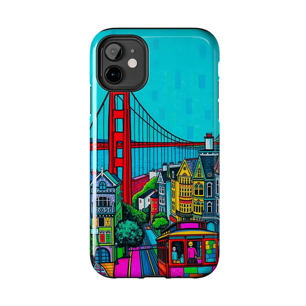 San Francisco Pop Art Colorful City Tough Phone Case LavenderCeleste