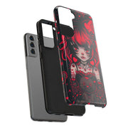 Kawaii Gothpunk Red Heart Tough Phone Case