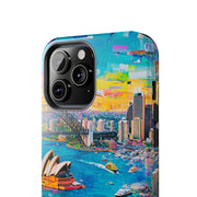 Sydney Collage Skyline Art Tough Phone Case LavenderCeleste