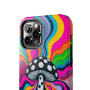 Psychedelic Rainbow Mushroom Art – Trippy Tough Case Printify