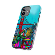 San Francisco Pop Art Colorful City Tough Phone Case LavenderCeleste
