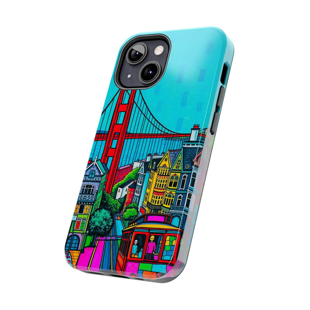 San Francisco Pop Art Colorful City Tough Phone Case LavenderCeleste