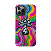 Psychedelic Rainbow Mushroom Art – Trippy Tough Case Printify