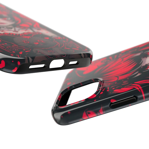 Kawaii Gothpunk Red Heart Tough Phone Case