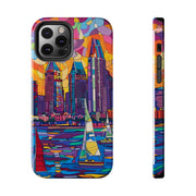 San Diego Skyline Pop Art Tough Phone Case LavenderCeleste