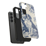 Blue Toile Beagle Country Scenic Tough Phone Case LavenderCeleste