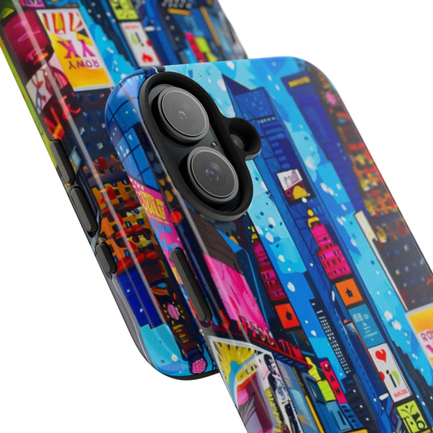 Times Square NYC Pop Art Tough Phone Case LavenderCeleste
