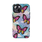 Retro Pop Art Butterfly Sky Tough Phone Case