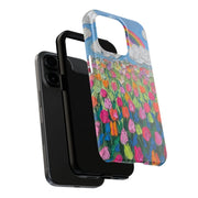 Rainbow Tulip Field Tough Phone Case LavenderCeleste