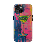 Neon Martini Pop Art Tough Phone Case Printify