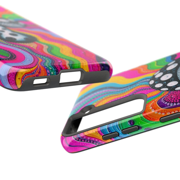 Psychedelic Rainbow Mushroom Art – Trippy Tough Case LavenderCeleste