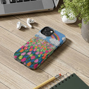 Rainbow Tulip Field Tough Phone Case LavenderCeleste