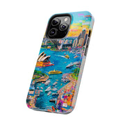 Sydney Collage Skyline Art Tough Phone Case LavenderCeleste