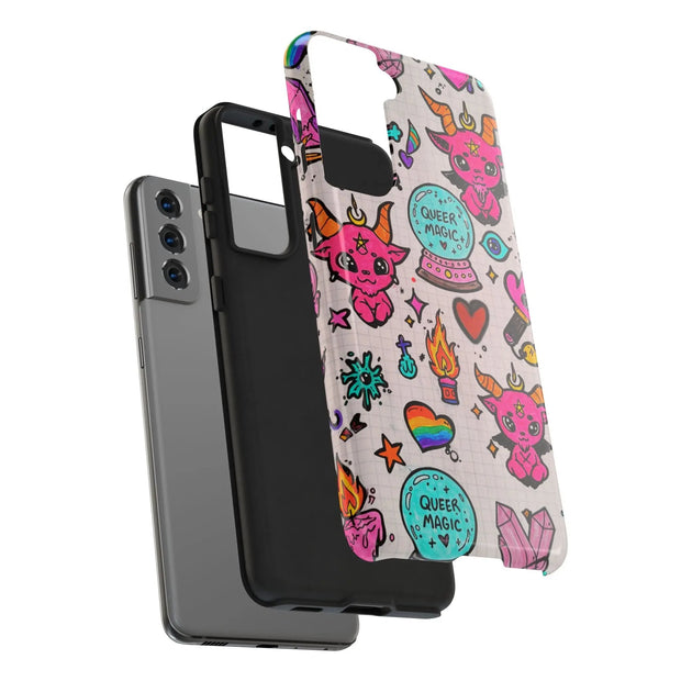 Queer Magic Pride Witchcore Tough Phone Case LavenderCeleste