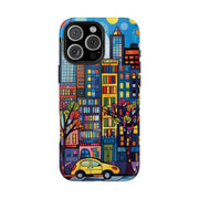 Upper Eastside NYC Pop Art Tough Phone Case LavenderCeleste