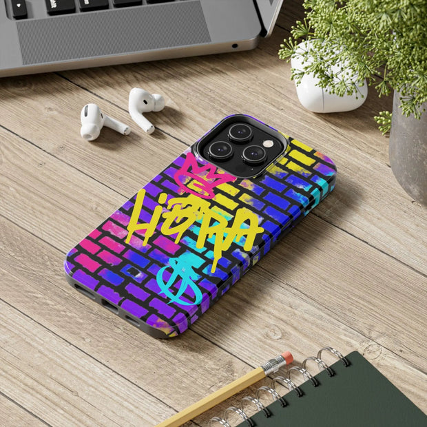 Libra Graffiti Wall Tough Phone Case – Vibrant Zodiac Street Art Design