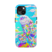 Rainbow Yeti Psychedelic Pastel Aesthetic Tough Phone Case LavenderCeleste