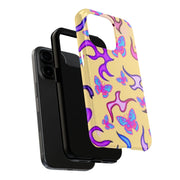 Y2K Butterfly Flames Retro Tough Phone Case LavenderCeleste