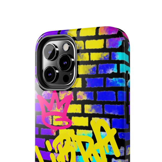 Libra Graffiti Wall Tough Phone Case – Vibrant Zodiac Street Art Design