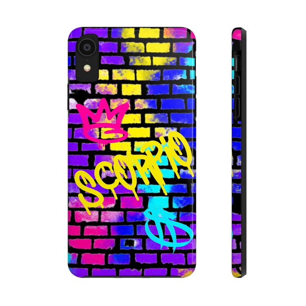 Scorpio Graffiti Wall Zodiac Tough Phone Case LavenderCeleste