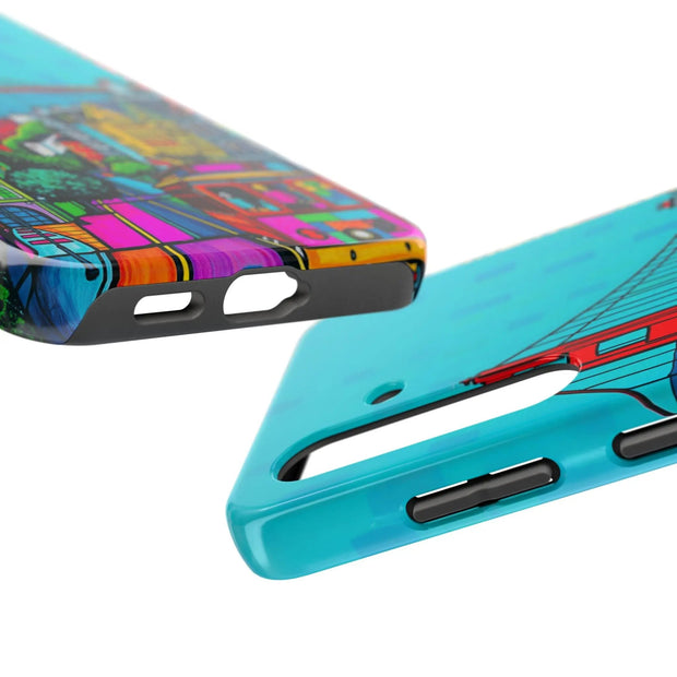 San Francisco Pop Art Colorful City Tough Phone Case LavenderCeleste